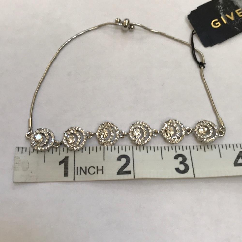 NWT! Givenchy rhodium halo slider bracelet . - Picture 4 of 6
